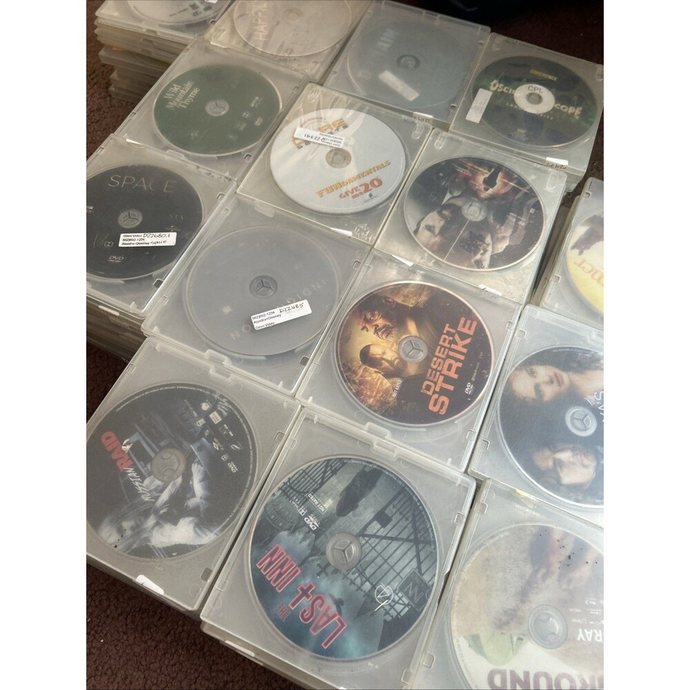 Lot Of 150 DVDs In Redbox Cases Random Assortment No Duplicates